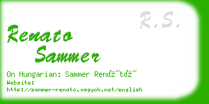 renato sammer business card